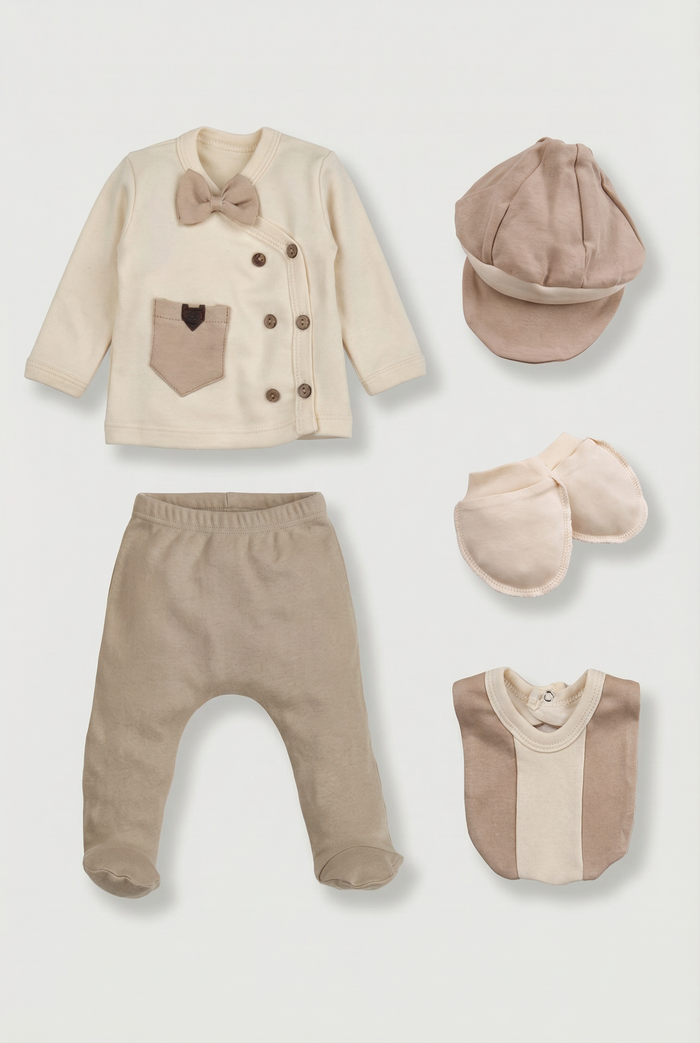 Cozy Caramel Bow Set
