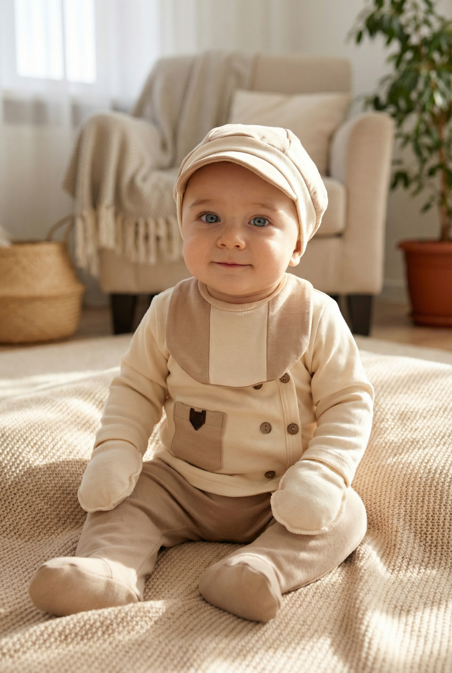 Cozy Caramel Bow Set