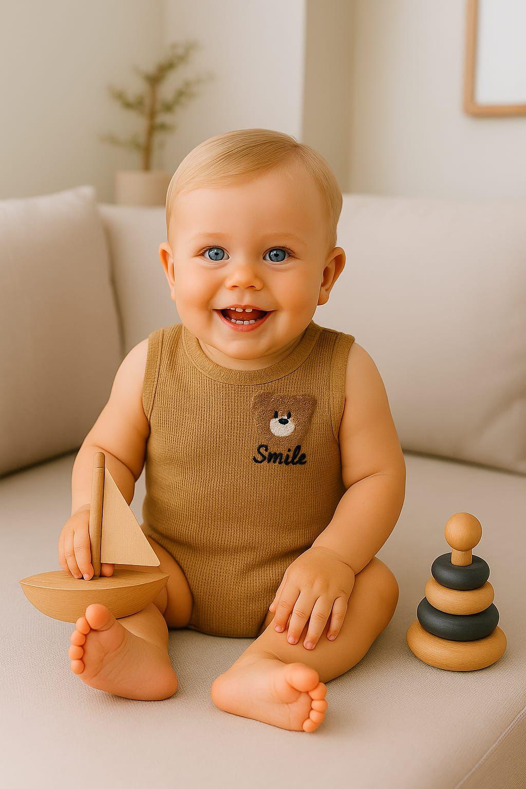 Luna Nest - Smile Bear Coca Brown