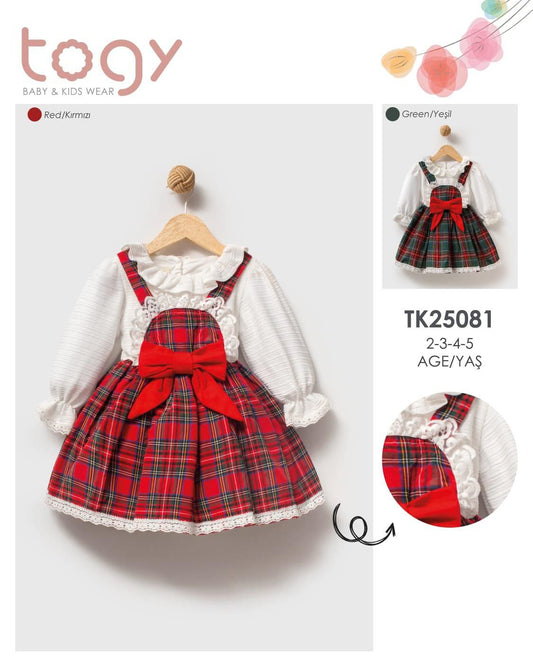 Luna Nest - Victoria Tartan Pinafore Dress